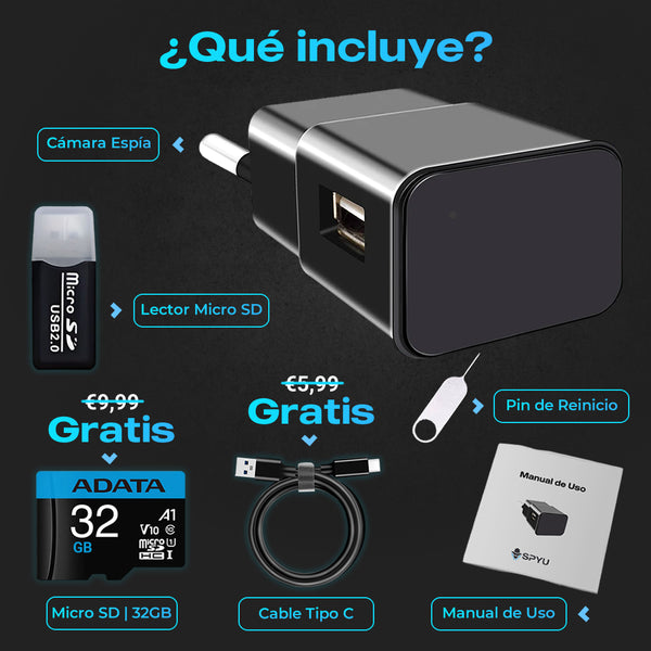 Cargador Cámara WiFi